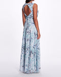 Load image into Gallery viewer, Keyhole Back Floral Gown | Marchesa
