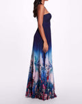 Load image into Gallery viewer, Halter Ombre Floral Gown | Marchesa
