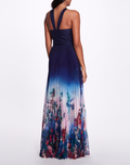 Load image into Gallery viewer, Halter Ombre Floral Gown | Marchesa
