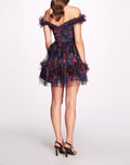 Load image into Gallery viewer, Watercolor Garland Mini Dress | Marchesa

