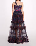 Load image into Gallery viewer, Watercolor Garland Gown | Marchesa
