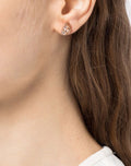 Load image into Gallery viewer, Pe Sm Pear Stone Stud - Rgld/silk - ROSE GOLD | Marchesa
