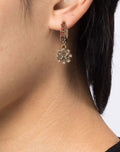 Load image into Gallery viewer, Gold Hoop Drop Earring | Marchesa
