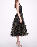 Load image into Gallery viewer, Sleeveless Embroidered Tea-Length Gown | Marchesa
