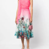 Asymmetrical Tiered Gown | Marchesa